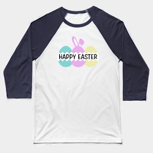 Happy Easter Bunny Cracked Eggs Baseball T-Shirt